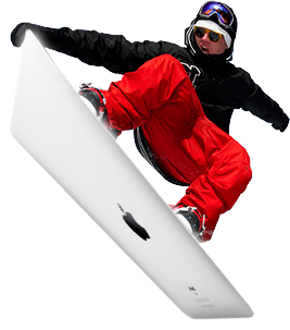 A guy with snowboard